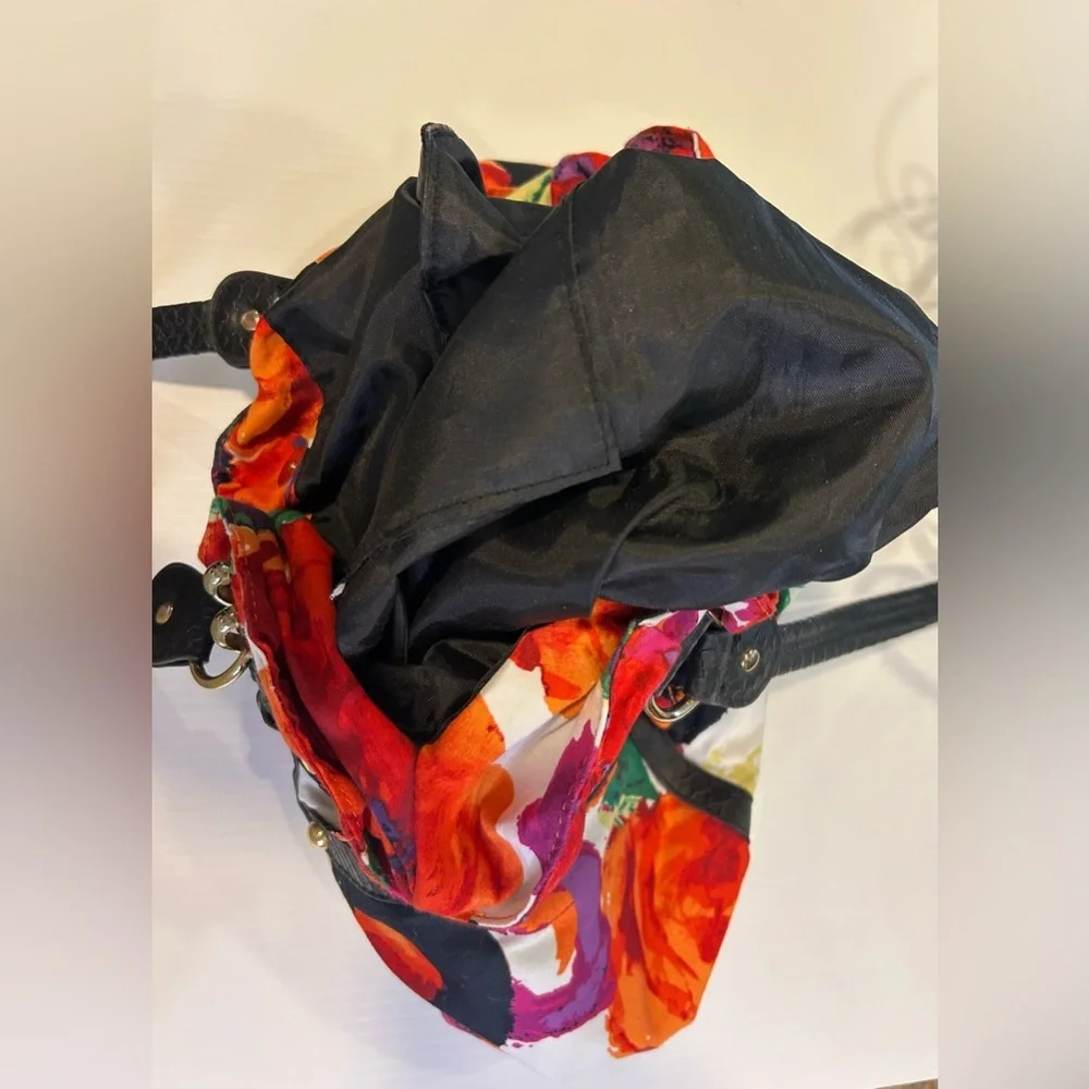 🧡”Wilson’s Leather” NWOT Floral Multicolor Shoulder Bag w/ Multiple Pockets💜 - Picture 14 of 15